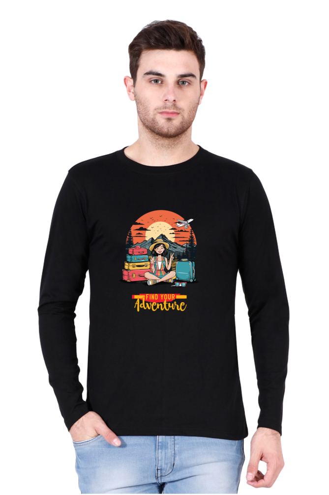 M Full Sleeve T-Shirt Black
